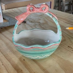 easter basket glass decoration